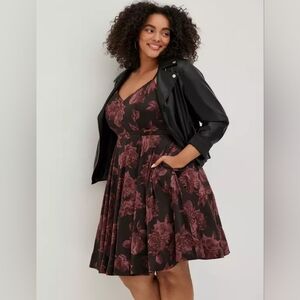 Torrid Mini Satin Skater Dress